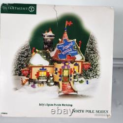 Department 56 Jolly's Jigsaw Puzzle Workshop 799916 North Pole Series Retired