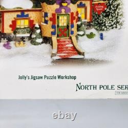 Department 56 Jolly's Jigsaw Puzzle Workshop 799916 North Pole Series Retired