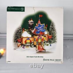 Department 56 Jolly's Jigsaw Puzzle Workshop 799916 North Pole Series Retired