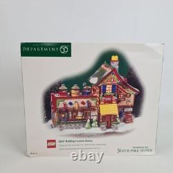 Department 56 LEGO Building Creation Station 56735 North Pole Christmas