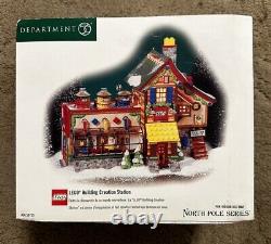 Department 56 Lego Building Creation Station North Pole Series Xmas Village 2001