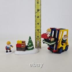 Department 56 Lego Warehouse Forklift 56819 North Pole Series Christmas Vntg