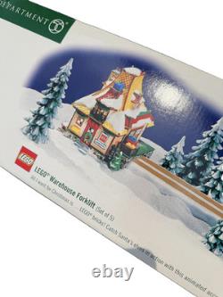 Department 56 Lego Warehouse Forklift Christmas Village Accessory North Pole