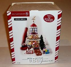 Department 56 Light The Way Santa's Beacon North Pole Christmas Village w Box