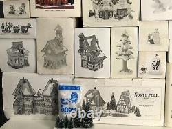 Department 56 Lot Of 18 North Pole Series/Heritage Village Collection In Boxes