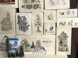 Department 56 Lot Of 18 North Pole Series/Heritage Village Collection In Boxes