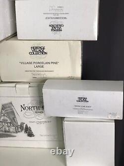 Department 56 Lot Of 18 North Pole Series/Heritage Village Collection In Boxes