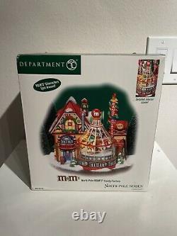 Department 56 M&M's Candy Factory, North Pole Series Tested -box And Power Cord
