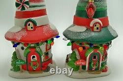 Department 56 MERRY LANE COTTAGES Set of 2 NORTH POLE Village Christmas