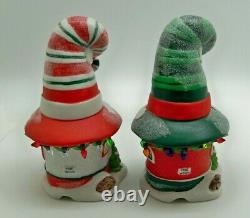 Department 56 MERRY LANE COTTAGES Set of 2 NORTH POLE Village Christmas