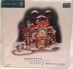 Department 56 Mickey Mouse Watch Factory North Pole Series Christmas Village