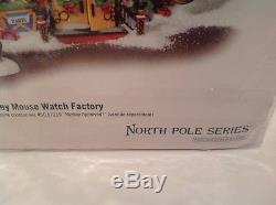 Department 56 Mickey Mouse Watch Factory North Pole Series Christmas Village