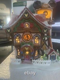 Department 56 Mickey's North Pole Holiday House. Mint Condition Artist Signed