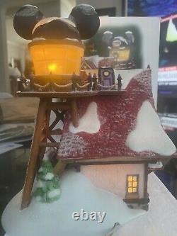 Department 56 Mickey's North Pole Holiday House. Mint Condition Artist Signed