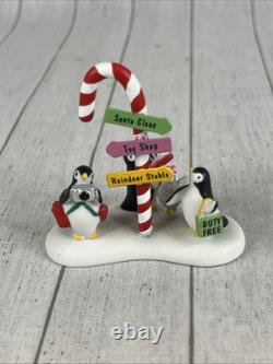 Department 56 NORTH POLE PENGUIN VISITORS CENTER SET OF 3 805547 RETIRED