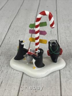 Department 56 NORTH POLE PENGUIN VISITORS CENTER SET OF 3 805547 RETIRED