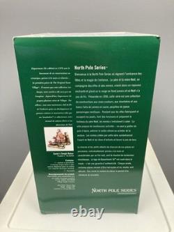 Department 56 NORTH POLE SERIES Santa's Sleigh Maker #56950 Lighted BOX DAMAGE