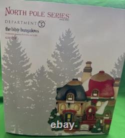 Department 56 North Pole 6003108 The Bitsy Bungalows lighted house rare