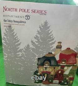Department 56 North Pole 6003108 The Bitsy Bungalows lighted house rare