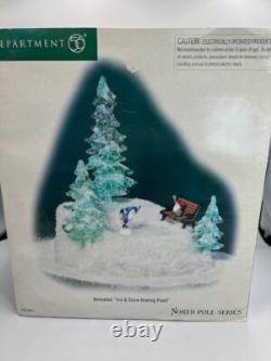 Department 56 North Pole Animated Ice & Snow Skating Pond Lights #56867