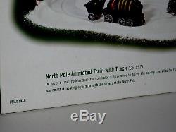 Department 56 North Pole Animated Train With Track Village Accessory Nib 53030