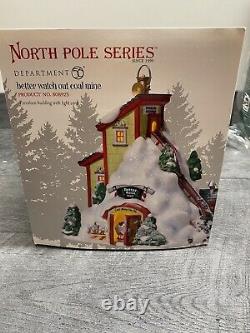 Department 56 North Pole Better Watch Out Coal Mine