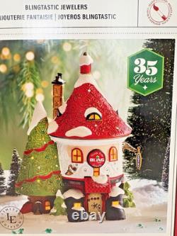Department 56 North Pole Blingtastic Jewelers NIB 6015622 N Pole Series Buildng