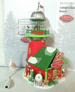 Department 56 North Pole BuildingRudolph's Blinking BeaconLight Tower #6005433