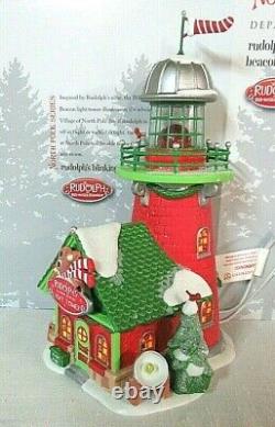 Department 56 North Pole BuildingRudolph's Blinking BeaconLight Tower #6005433