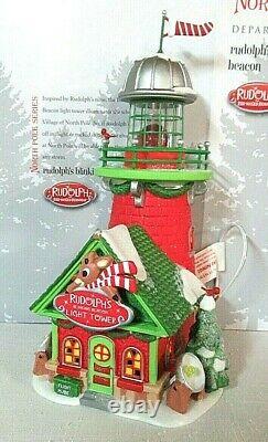 Department 56 North Pole BuildingRudolph's Blinking BeaconLight Tower #6005433