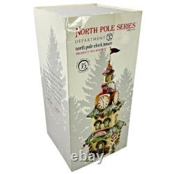 Department 56 North Pole CLOCK TOWER 2011 #4020125 Box Retired & Hard to Find