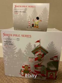 Department 56 North Pole Candy Striper AND Puttin' on the Stripes FREE SHIPPING