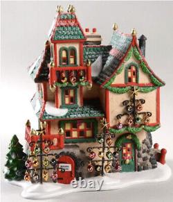 Department 56 North Pole Christmas Village Glass Ornament Works Nib