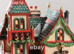 Department 56 North Pole Christmas Village Glass Ornament Works Nib