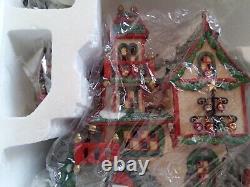 Department 56 North Pole Christmas Village Glass Ornament Works Nib