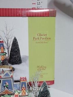 Department 56 North Pole ChristmasGlacier Park Pavilion Tested & Works, see des