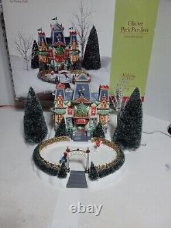 Department 56 North Pole ChristmasGlacier Park Pavilion Tested & Works, see des