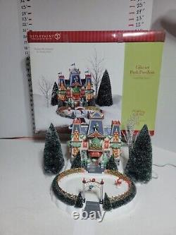 Department 56 North Pole ChristmasGlacier Park Pavilion Tested & Works, see des