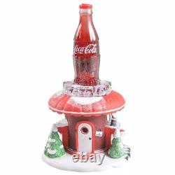 Department 56 North Pole Coca-Cola Soda Fountain Village BRAND NEW