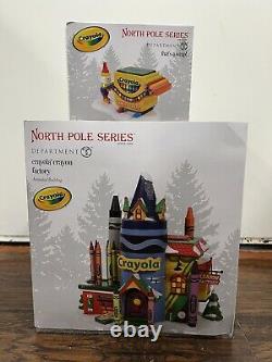 Department 56 North Pole Crayola Crayon Factory & That's a Wrap (2021)