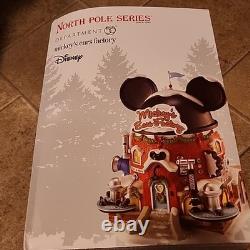 Department 56 North Pole Disney Village Mickey Mouse Ear Factory Lit Building