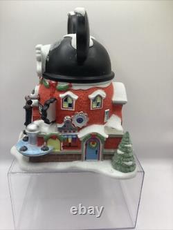 Department 56 North Pole Disney Village Mickey Mouse Ear Factory Lit Building