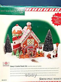Department 56 North Pole Elf Land GINNY'S COOKIE TREATS 3 pieces #56732 MINT