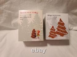 Department 56 North Pole Gingerbread Lane Ginger's Cottage Plus 2 Accessories