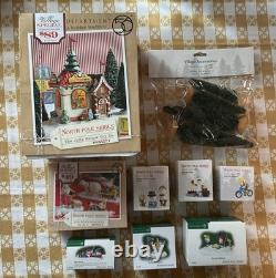 Department 56 North Pole & Heritage Village Series 9-piece Lot ALL BRAND NEW