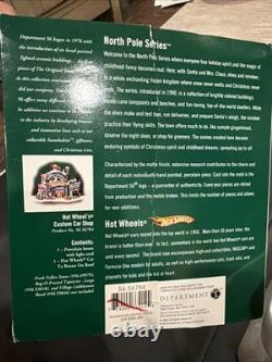 Department 56-North Pole- Hot Wheels Building 56784