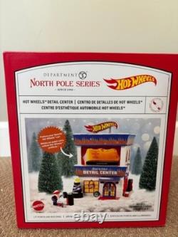 Department 56 North Pole Hot Wheels Detail Center #6014683 Includes Accessory