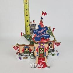 Department 56 North Pole Jolly's Jigsaw Puzzle Workshop 799916 Christmas Hous