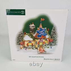 Department 56 North Pole Jolly's Jigsaw Puzzle Workshop 799916 Christmas Hous