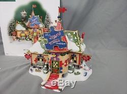 Department 56 North Pole Jolly's Jigsaw Puzzle Workshop Christmas Village w Box